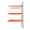 Pallet racking extension bay 4000mm high x 2700mm wide x 1100mm deep. 3 x Beam levels 2400kg UDL per beam level